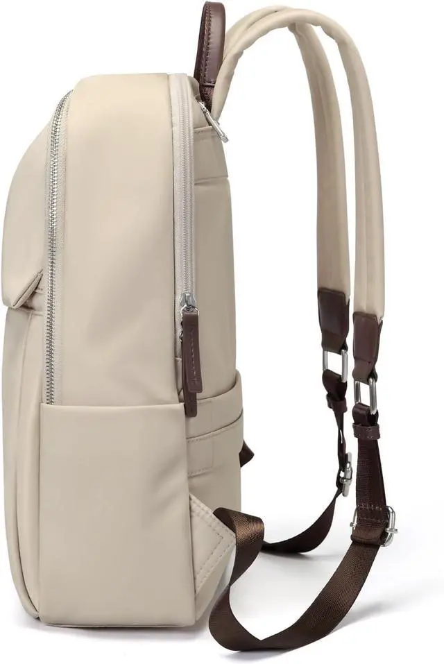 Alt view image 2 of 7 - GOLF SUPAGS Womens Laptop Backpack with Separate Laptop Compartment Water Resistant Computer Backpacks Fits 14 Inch Notebook Travel Work College Bags (Apricot)