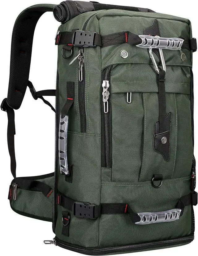 Main image of WITZMAN Travel Backpack for Men Convertible Duffle Luggage Bag fit 17 Inch Laptop Carry On Bags for Airplane (B681 Army Green)