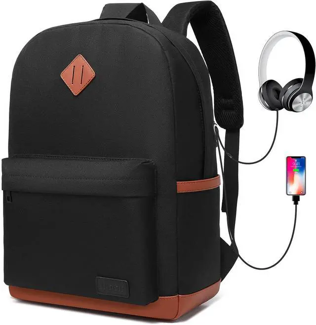backpacks for college with laptop compartment Uselike Travel Backpack Women, 15.6 Inch Backpack, Quilted Bookbag, Cute Work Backpacks, Water Resistant (Black) : Electronics Featuring simple and detailed designs Good Backpacks for College with