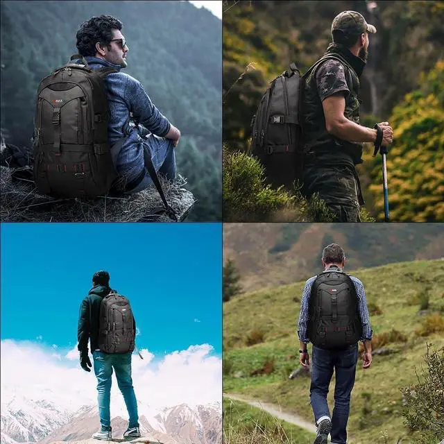 Alt view image 6 of 6 - KAKA Travel Backpack Fight Approved with 17.3 inch Laptop Lackpack Compartment Outdoor Duffle Bag for men and women