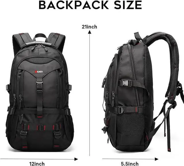 Alt view image 5 of 6 - KAKA Travel Backpack Fight Approved with 17.3 inch Laptop Lackpack Compartment Outdoor Duffle Bag for men and women