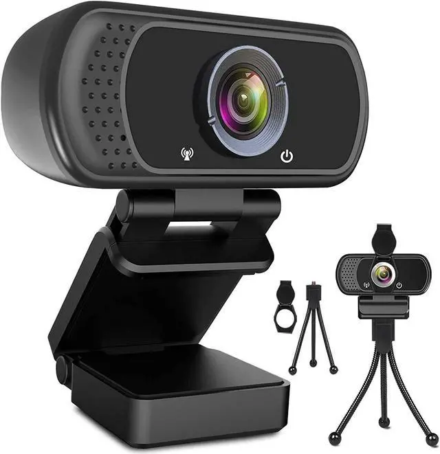 Main image of ToLuLu 1080P Webcam with Microphone, HD Webcam Web Camera with Tripod Stand, Widescreen USB Computer Camera, Streaming Mic Webcam for Online Calling/Conferencing,Facetime/YouTube Desktop Laptop PC
