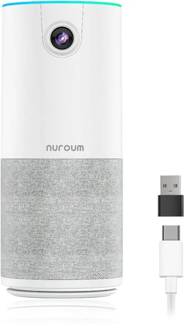 Main image of NUROUM C10(2nd Gen) 1080P Conference Webcam with Microphone Speaker, Portable All in One Computer Camera for Video Conference, AI Noise Cancellation & AGC, USB Plug&Play for PC/Desktop Zoom/Teams