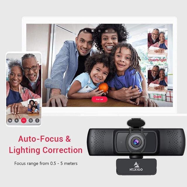 Alt view image 2 of 7 - NexiGo N930P (Gen 2) 1080P Autofocus Webcam with Software, Microphone & Privacy Cover, HD USB Web Camera, for Zoom YouTube Skype FaceTime, PC Mac Laptop Desktop