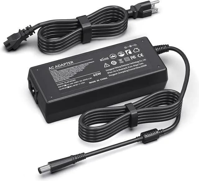Main image of Laptop Charger for HP Pavilion G6 G7 DV7 DV6 DV5 DV4 G72 G71 G60 G61 G62 DM4, HP 2000, EliteBook 8440P 8460P 8460W, Probook 4320S 4420S 4430S, 4440S 4510S Notebook 65W 18.5V 3.5A Power Supply Cord