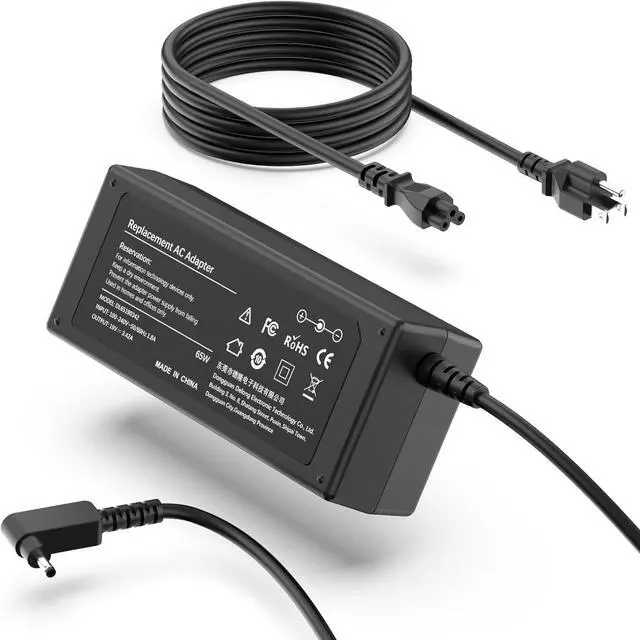 Main image of 19V 3.42A 65W Laptop Charger for Acer Chromebook N15Q8 N15Q9 N16P1 11 R11 13 14 15, Chromebook CB3 CB5 C738T C740 C720 C720P Power Adapter; Aspire 3 5 S5 S7 P3, Spin 1 3 5 Power Cord