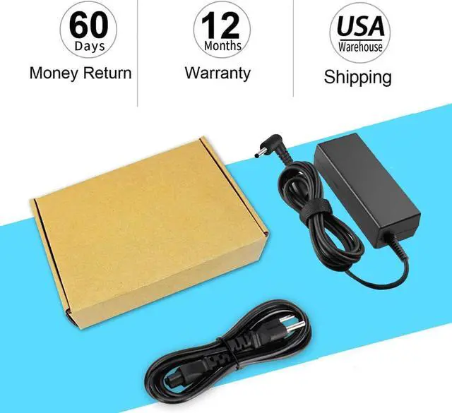 Alt view image 5 of 6 - 65W AC Adapter Charger for Acer Aspire 3 Aspire 5 Series A315 A317-53 A515-46 A515-57 A515-54 A515-55 A515-55 A515-56 R5-571TG Power Supply Cord
