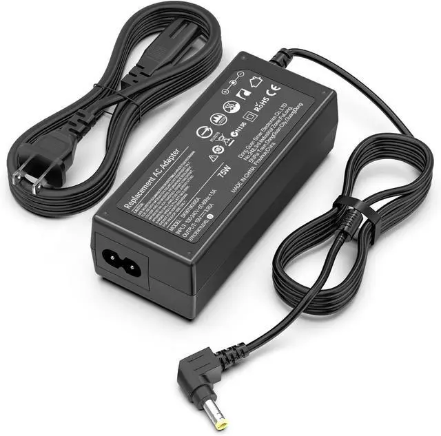 Main image of 19V Power Supply for Asus Monitor 27 24 23 22 inch VX238H, VX238H-W, VX228, VX228H, VX248, VX248H, MX279H, VX239H, VX279H, VX229H, MX239H, LS246H, LS248H, VG278Q, VG279Q Gaming Monitor Power Cord