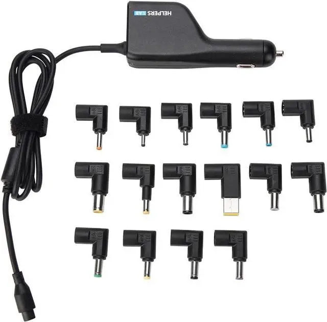 Main image of 12V 24V Input Laptop Car Charger 16V 18.5V 19V 19.5V 20V DC Power Adapter 90W with 18W QC3.0 USB & 16 Tips 108W Universal for HP Dell IBM Lenovo Acer ASUS Compaq Samsung Sony and More