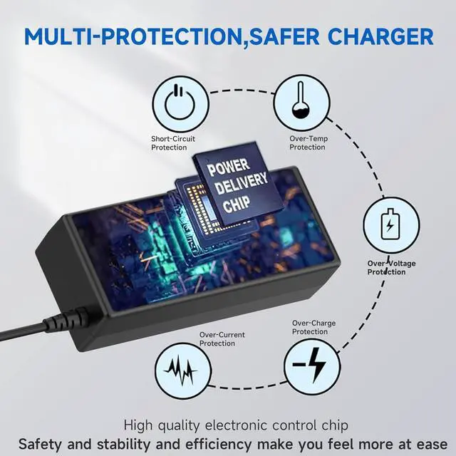 Alt view image 6 of 6 - 65W N15Q8 N15Q9 N15Q10 Laptop Charger for Acer ChromeBook 11 R11 13 14 15 CB3 CB5 C720 C720P C731 C738T C740 C810 C730E CB5-571 ADP-45FE F; Acer Aspire 11 C740-C4PE PA-1450-26 AC Adapter 19V 3.42A