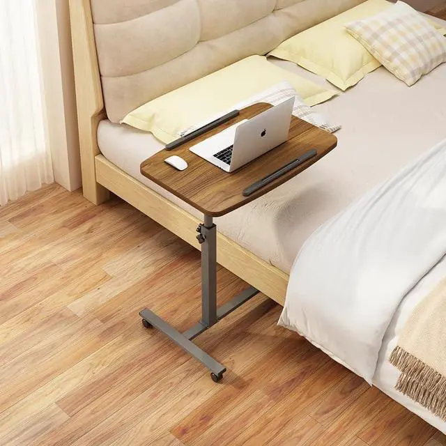 Alt view image 2 of 7 - Laptop Table Mobile Adjustable Height Laptop Stand Portable Desk Notebook Swivel Laptop Desk Rolling Desk Laptop Table Laptop Stand for Couch Hospital Bed Table
