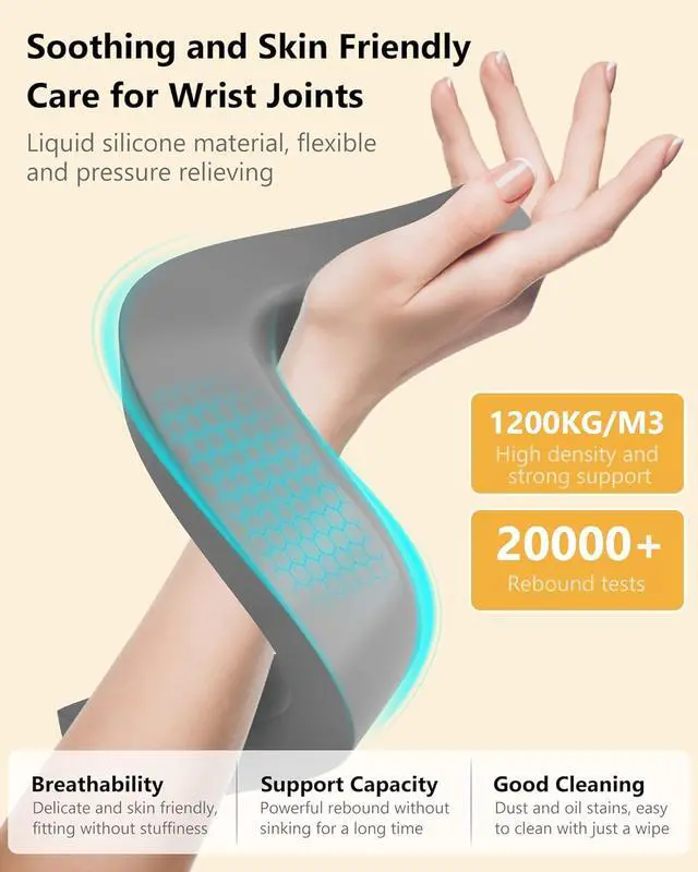 Alt view image 4 of 6 - NTMY Laptop Stand for Desk with Wrist Support, Aluminum Computer Stand for Laptop,Ventilated Ergonomic Holder Mount Riser for MacBook Air/HP/Dell/Acer/Lenovo 10-17.3'' (Black)