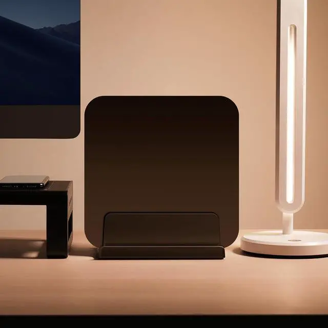 Alt view image 7 of 7 - 3 in 1 Vertical Laptop Stand Holder,Adjustable ABS Plastic Desktop Notebook Dock,Vertical Laptop Stand Space-Saving for All MacBook/Surface/Samsung/HP/Dell/Chrome Book