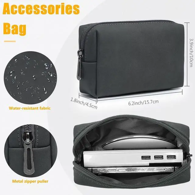 Alt view image 5 of 7 - HYZUO 15 Inch Laptop Sleeve Case with Stand for MacBook Air 15 M4 A3241 M3 A3114 M2 A2941 2025-2023, 15" Surface Laptop 7/6/5/4, MacBook Pro 15 A1990 A1707 2019-2016, with Pouch, Space Gray