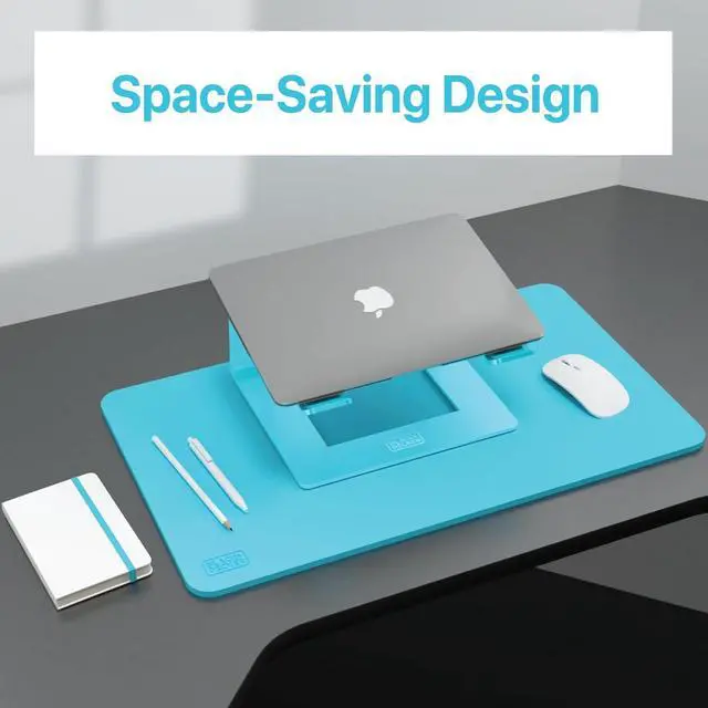 Alt view image 7 of 7 - BLACK+DECKER Laptop Stand for Computer Desk, Ergonomic Laptop Stand for Desk, Lap top Riser Compatible with Macbook Notebook, Lap top Holder, Durable Aluminum Computer Riser Accessories, LochNess Blue
