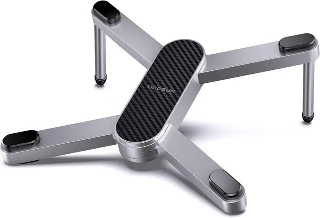 Main image of X1 Laptop Stand for Desk - Ergonomic Aluminum Computer Riser for MacBook Pro/Air up to 15.6 inch - Foldable & Portable - Great Gift for Students, Office, Travel & Gaming - Silver