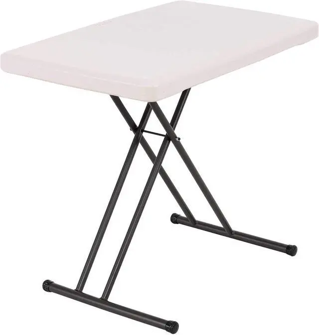 Main image of Lifetime 28240 Adjustable Folding Laptop Table TV Tray, 30 Inch Almond