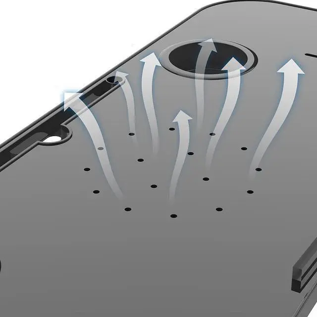 Alt view image 6 of 7 - Treadmill Desk Attachment 36 Inches Tread Tray Workstation, Laptop Stand Holder for Notebooks, Tablets, Phone,Cup,Ergonomic Platform with Cooling Holes & Edge Protector