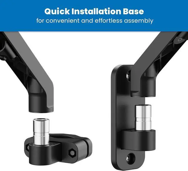Alt view image 5 of 7 - Mount-It! Ergonomic Laptop Arm for Wall or Pole Mounting, Full Motion Adjustments, Versatile Design, Easy Installation