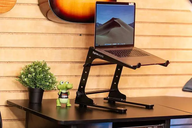 Alt view image 2 of 7 - Gator Frameworks Portable Desktop Laptop/DJ Controller Stand with Fixed Height; (GFWLAPTOP1000)