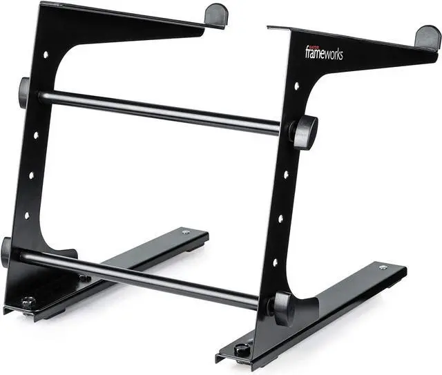Alt view image 6 of 7 - Gator Frameworks Portable Desktop Laptop/DJ Controller Stand with Fixed Height; (GFWLAPTOP1000)