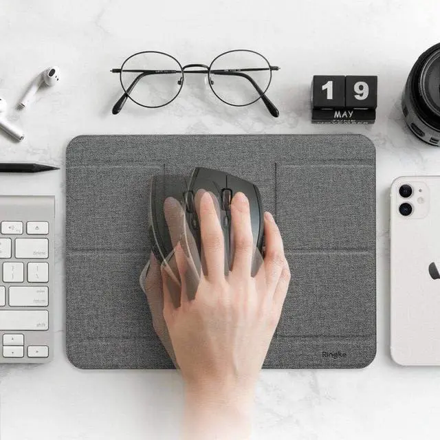 Alt view image 6 of 7 - Ringke Folding Stand 2 [Foldable & Portable Laptop Stand] Lightweight Anti-Slip Universal Cooling Tablet Stand Designed for MacBook Stand - Gray