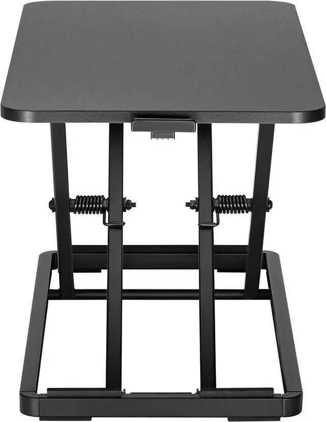 Alt view image 4 of 6 - Mount Plus KBT10 Ultra Slim 24" Laptop, Keyboard and Mouse Stand | Sit Stand Adjustable Riser for Standing Desks | Lifts Up to 15.6 inches in Height | 5 Height Levels Riser