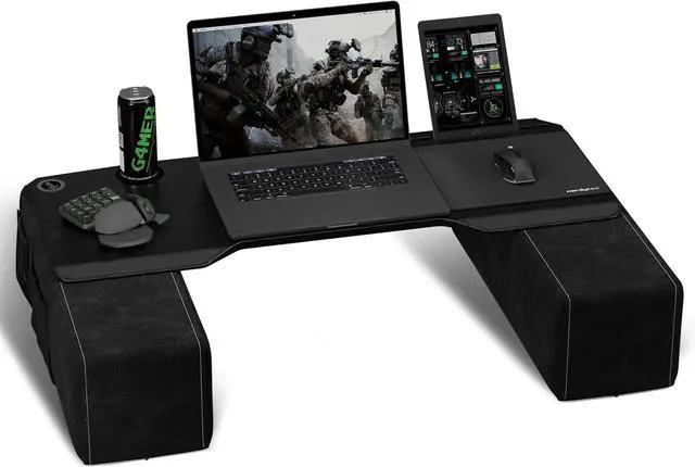 Alt view image 2 of 7 - Couchmaster CYBOSS - Extra Wide Laptop Stand for Couch and Bed, Ergonomic Design with Cushions, Lap Desk Supports Notebooks up to 18 Inches  You are The Big Boss! The CYBOSS!