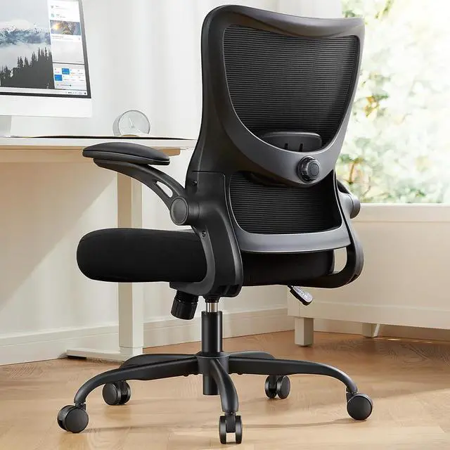 Main image of Marsail Office Chair Ergonomic Desk Chair with 3 Ways PU Armrests and Adjustable Lumbar Support Breathable Mesh Computer Chair Executive Rolling Swivel Comfy Task Chair for Home Office Gaming