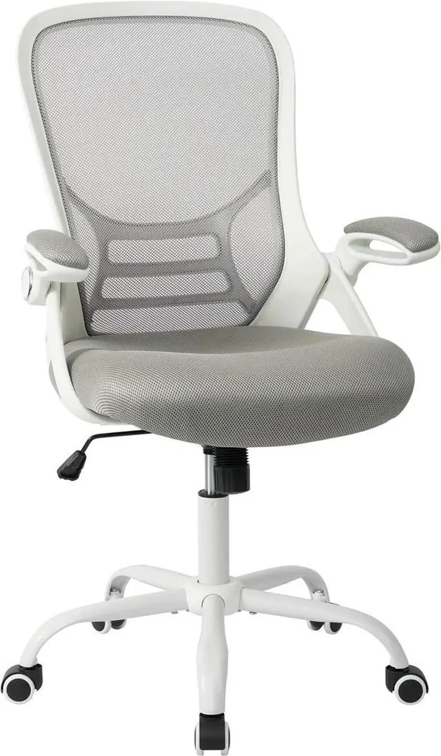 Alt view image 4 of 7 - Office Chair Ergonomic Desk Chair with Adjustable Armrests, Mesh Executive Chair, Home Office Computer Chairs for Long Hours(Grey)