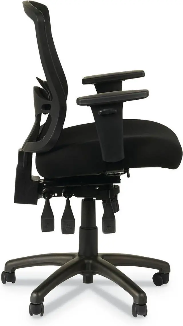 Alt view image 5 of 7 - Alera Etros Series Petite Mid-Back Multifunction Mesh Chair, Black