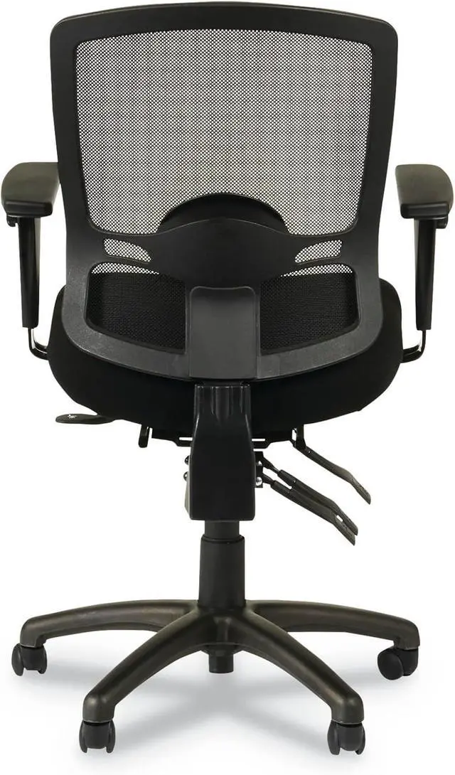 Alt view image 6 of 7 - Alera Etros Series Petite Mid-Back Multifunction Mesh Chair, Black