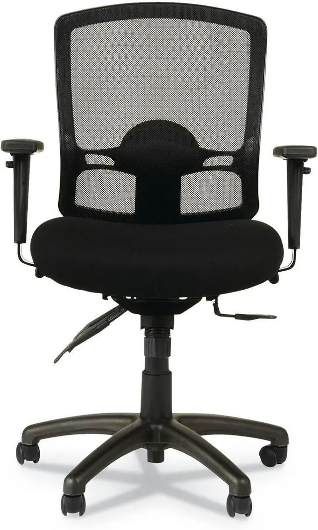 Alt view image 7 of 7 - Alera Etros Series Petite Mid-Back Multifunction Mesh Chair, Black