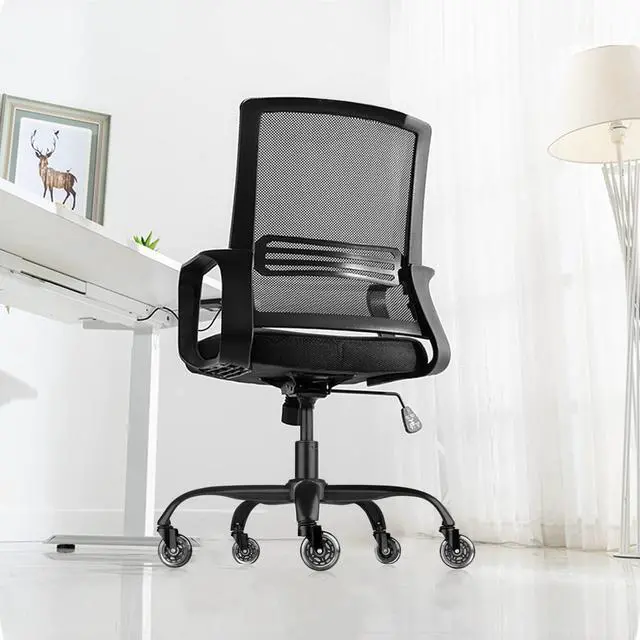 Main image of Sytopia Office Chair Base Replacement Bundles, Heavy Duty 352LBs, Reinforced to Repair Swivel Gaming Chair Bottom Part with 5 Universal Premium Casters and 1 Gas Lift Cylinder(Matte Black)