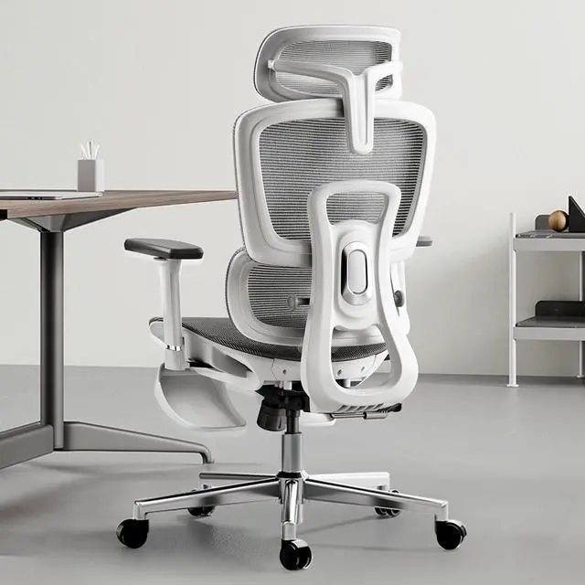 Main image of Hbada Ergonomic Office Chair with 3D Adjustable Armrests, Adjustable Lumbar Support High Back for Computer Chair, Big and Tall Mesh Office Chair, Home Office Desk Chairs White