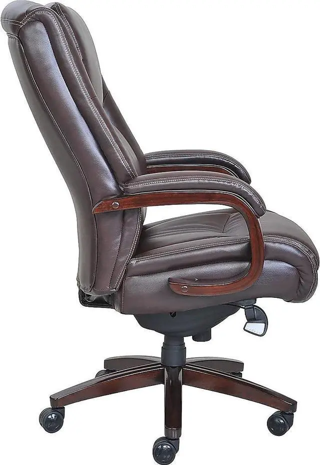 Alt view image 3 of 4 - La-Z-Boy Big & Tall Winston Bonded Leather Executive Chair Brown (44763)