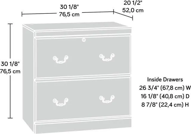 Alt view image 4 of 5 - Sauder Heritage Hill Lateral File, 30.12" L x 20.47" W x 30.12" H, Classic Cherry finish