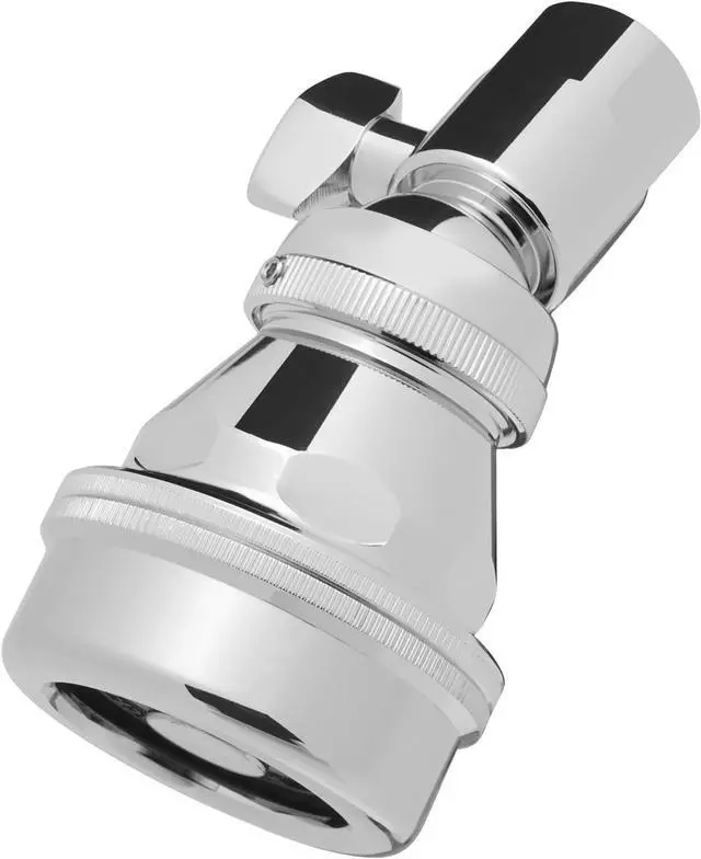 Alt view image 2 of 6 - Sloan AC-11 Act-O-Matic Volume Control Showerhead, 2.5 GPM Flow Rate - Standard with Thumb Screw, Fingertip Control, Self-Cleaning Spray Disc, Polished Chrome Finish, 4020100
