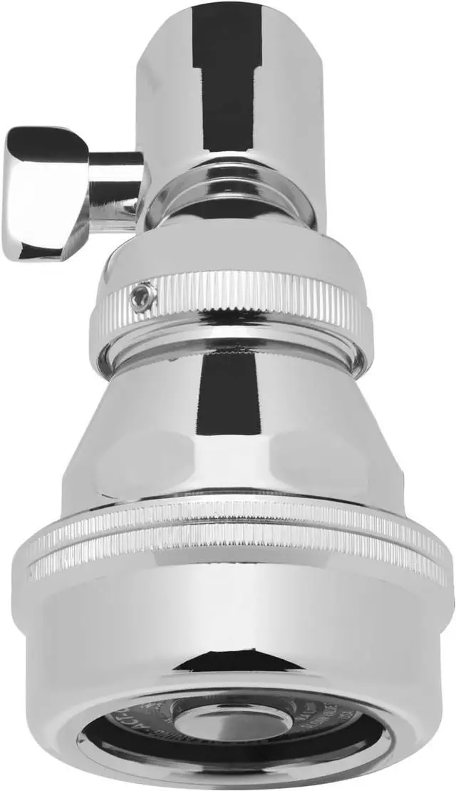 Alt view image 4 of 6 - Sloan AC-11 Act-O-Matic Volume Control Showerhead, 2.5 GPM Flow Rate - Standard with Thumb Screw, Fingertip Control, Self-Cleaning Spray Disc, Polished Chrome Finish, 4020100