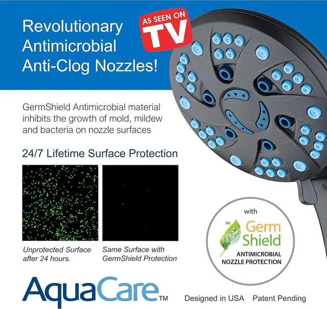 Alt view image 4 of 6 - Hotel Spa AquaCare Spa Station High Pressure 48-mode Rain & Handheld 3-way Shower Head Combo with Adjustable Arm - Anti-clog Nozzles, Extra-long 6 ft Stainless Steel Hose/ORB Bronze Finish