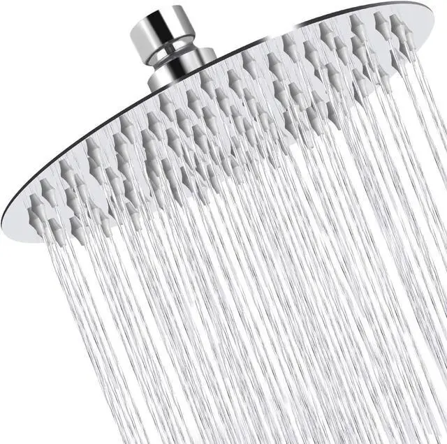 Main image of Rain Shower Head 12 inches Large Rainfall Shower Head Made of 304 Stainless Steel 144 Silicone Anti-Scale Perfect Replacement Showerhead (30CM)