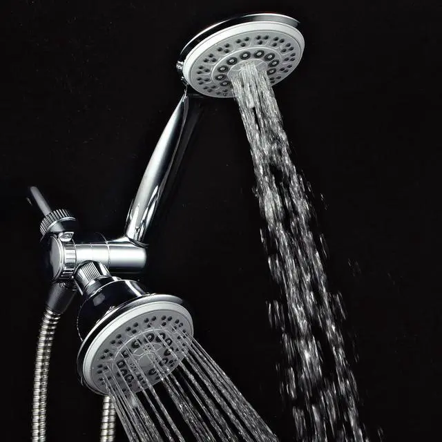 Alt view image 5 of 7 - PowerSpa 30-setting 3 Way Luxury G-Style Gray-Face Shower-Head Combo