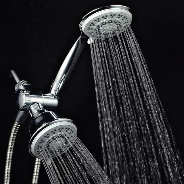 Alt view image 4 of 7 - PowerSpa 30-setting 3 Way Luxury G-Style Gray-Face Shower-Head Combo