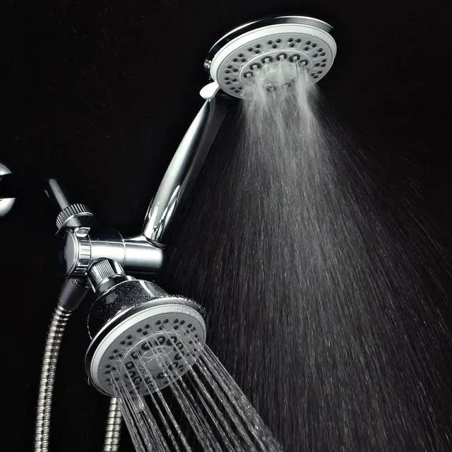 Alt view image 7 of 7 - PowerSpa 30-setting 3 Way Luxury G-Style Gray-Face Shower-Head Combo