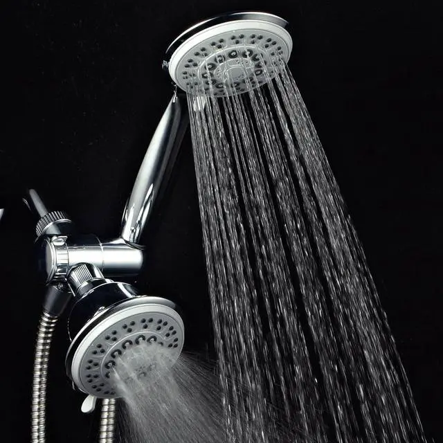 Alt view image 6 of 7 - PowerSpa 30-setting 3 Way Luxury G-Style Gray-Face Shower-Head Combo