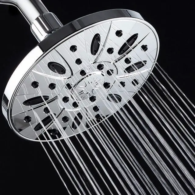 Alt view image 3 of 4 - AquaDance Chrome High Pressure 6 inch Luxury Spa Rain Shower Head. Anti-Clog Nozzles, Angle Adjustable, Premium Finish. Trust Premier American Brand from Leading U.S. Showerhead
