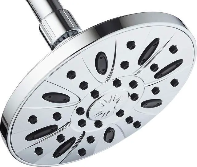Alt view image 4 of 4 - AquaDance Chrome High Pressure 6 inch Luxury Spa Rain Shower Head. Anti-Clog Nozzles, Angle Adjustable, Premium Finish. Trust Premier American Brand from Leading U.S. Showerhead