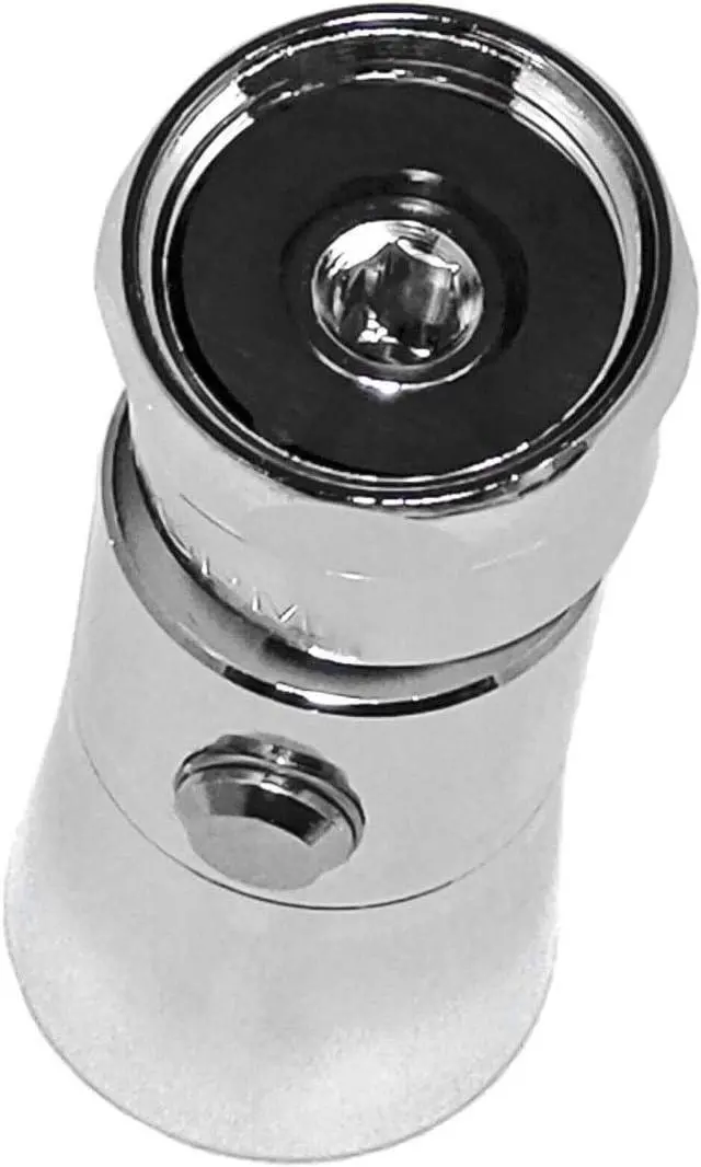 Alt view image 4 of 7 - Solid Brass Shower Head with Push Button Control, 1-Inch Spray Face, 1.8GPM Flow Rate, Polished Chrome Finish