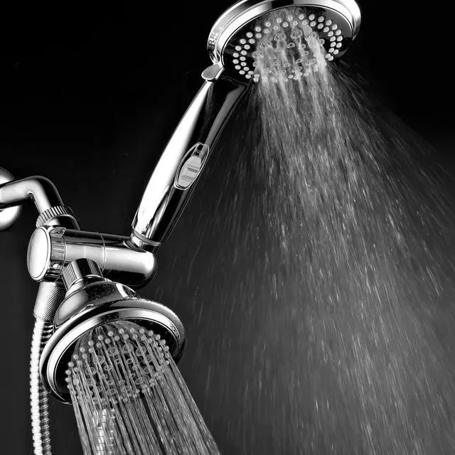 Alt view image 5 of 7 - HotelSpa Ultra Luxury 42 Setting Shower Head/Handheld Shower Combo with Patented ON/OFF Pause Switch and 5-7 Foot Stretchable Stainless Steel Hose/Premium Chrome