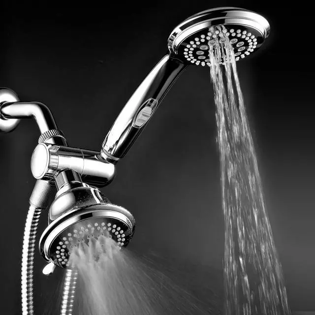 Alt view image 6 of 7 - HotelSpa Ultra Luxury 42 Setting Shower Head/Handheld Shower Combo with Patented ON/OFF Pause Switch and 5-7 Foot Stretchable Stainless Steel Hose/Premium Chrome